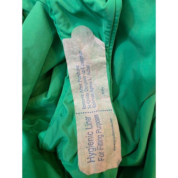 PQ NWT Green Swimsuit Gold Beaded Macrame One Piece Large - Picture 8 of 8